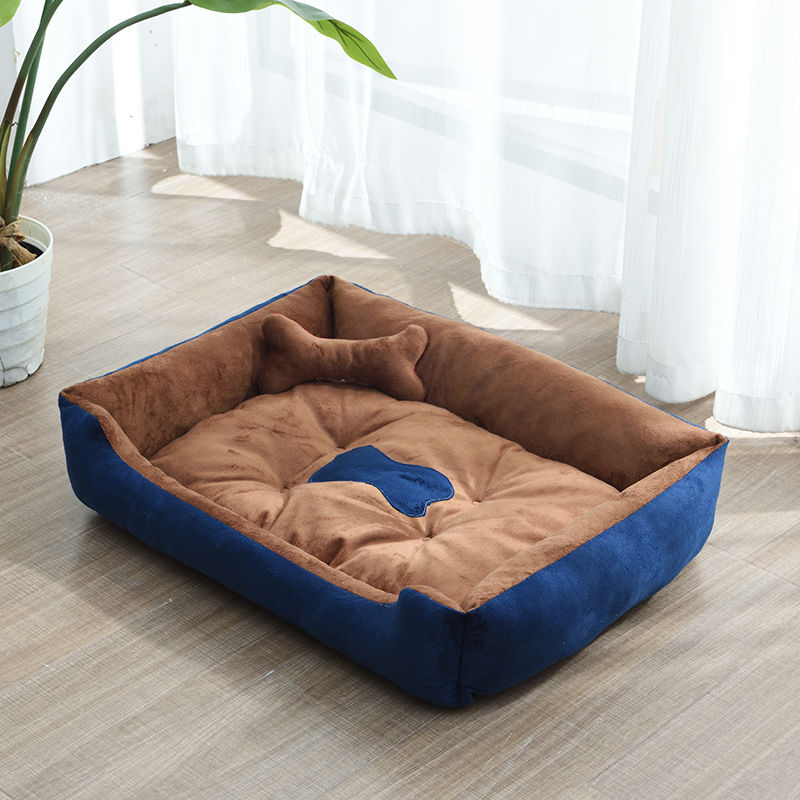 Cama Para Cachorros e Gatos com Cobertor- Sofá/Cama para Pets